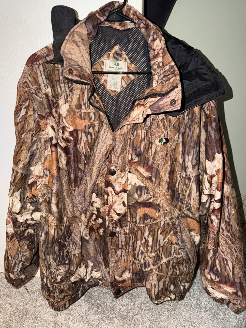 Mossy Oak Rain Tamer Camo Hunting Jacket XL
